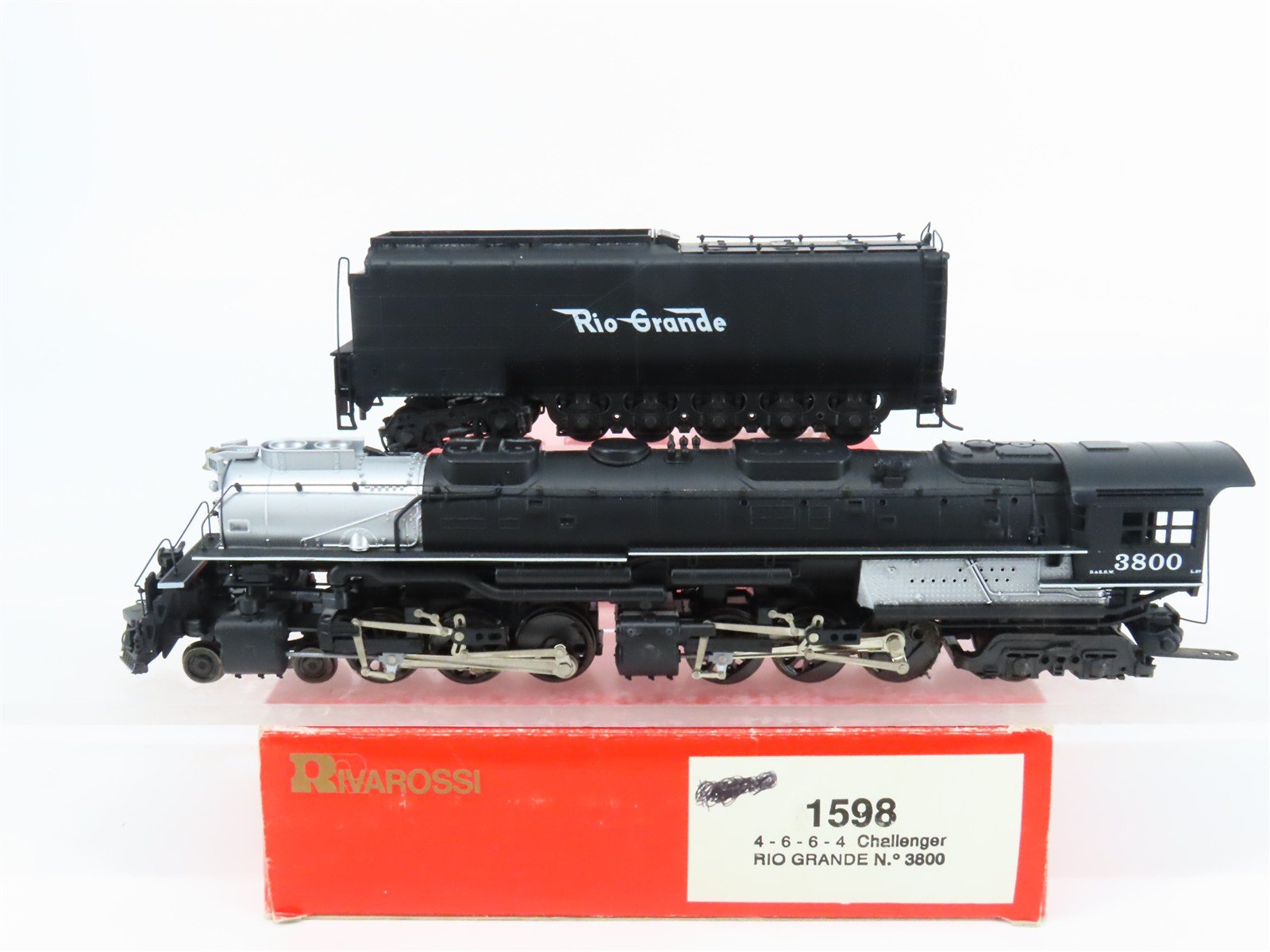 HO Scale Rivarossi 1598 D&RGW Rio Grande 4-6-6-4 Challenger Steam #3800