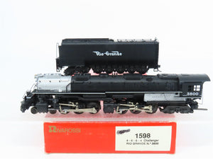 HO Scale Rivarossi 1598 D&RGW Rio Grande 4-6-6-4 Challenger Steam #3800