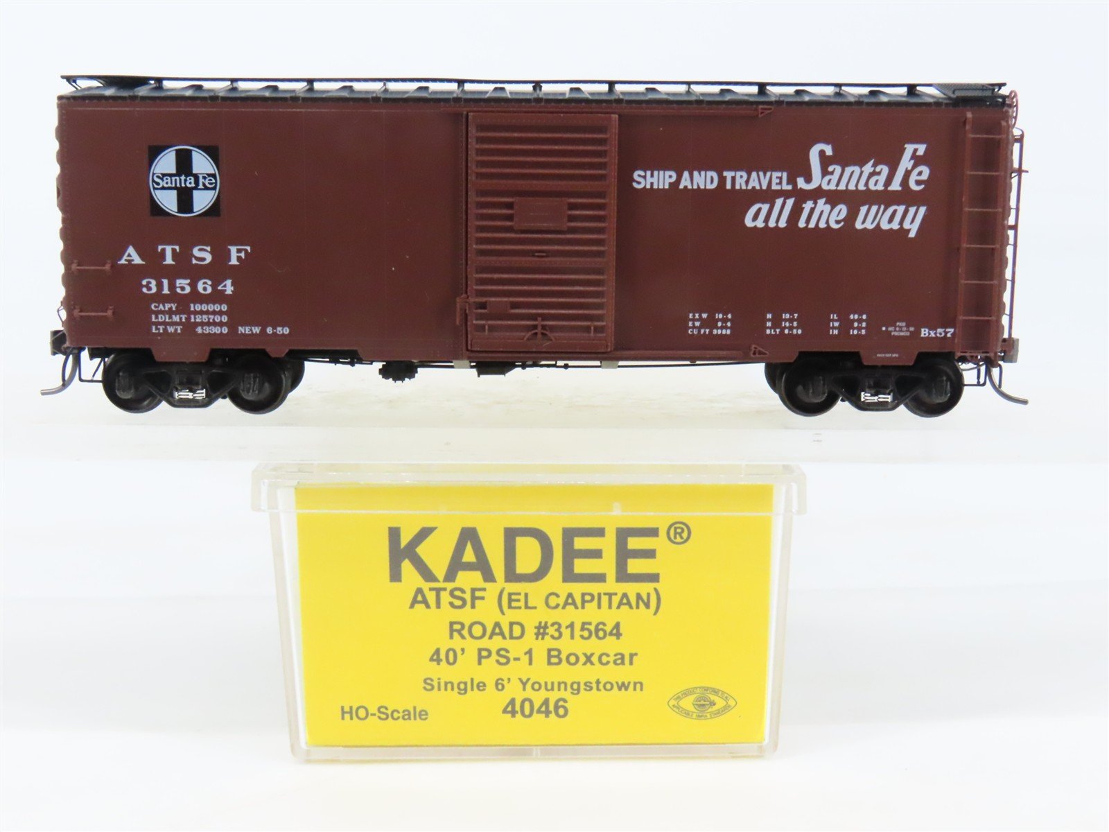 HO Scale Kadee 4046 ATSF Santa Fe "El Capitan" 40' PS-1 Boxcar #31564