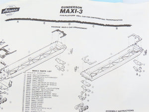 HO Scale Athearn 5914 GBRX/APC Gunderson Maxi-III Well 5-Car Kit