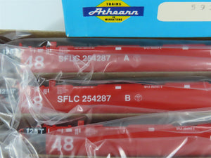 HO Scale Athearn 5918 ATSF Santa Fe Gunderson Maxi-III Well 5-Car Kit
