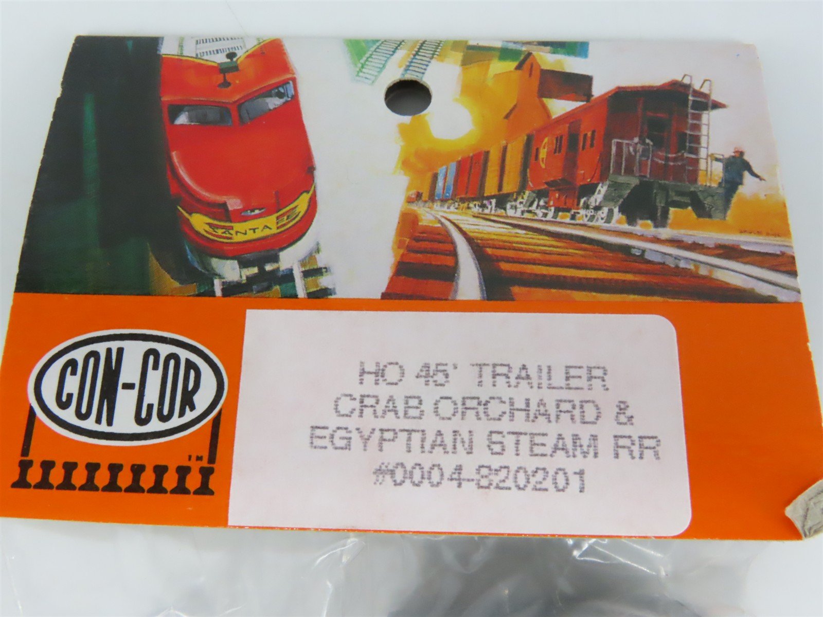 LOT of 6 HO Scale Con-Cor 0004-820201 Crab Orchard & Egyptian 45' Trailers