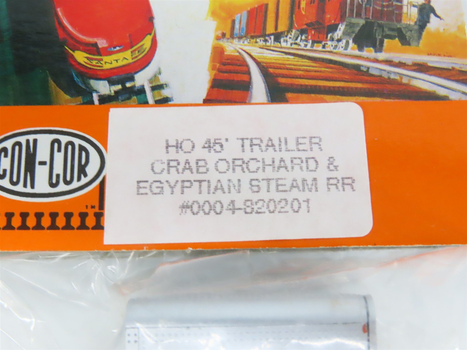 LOT of 6 HO Scale Con-Cor 0004-820201 Crab Orchard & Egyptian 45' Trailers