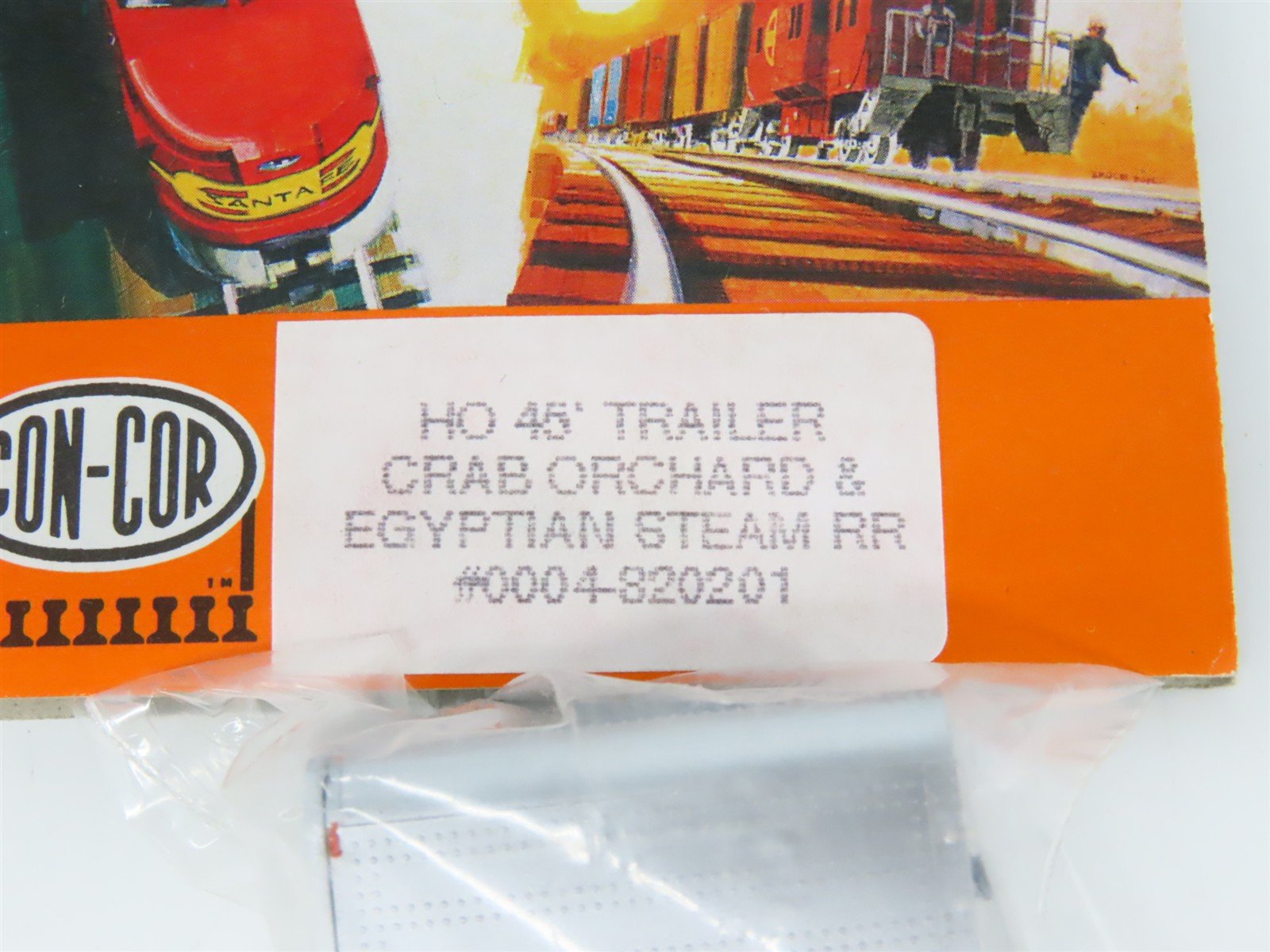 LOT of 6 HO Scale Con-Cor 0004-820201 Crab Orchard & Egyptian 45' Trailers