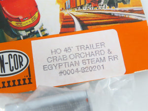 LOT of 6 HO Scale Con-Cor 0004-820201 Crab Orchard & Egyptian 45' Trailers