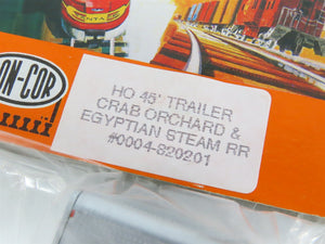 LOT of 6 HO Scale Con-Cor 0004-820201 Crab Orchard & Egyptian 45' Trailers