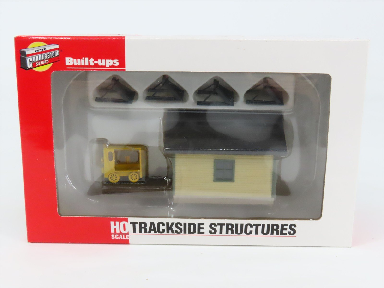 HO Scale Walthers 933-2804 Speeder Shed w/Speeder & Bumpers