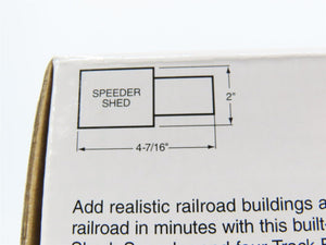 HO Scale Walthers 933-2804 Speeder Shed w/Speeder & Bumpers