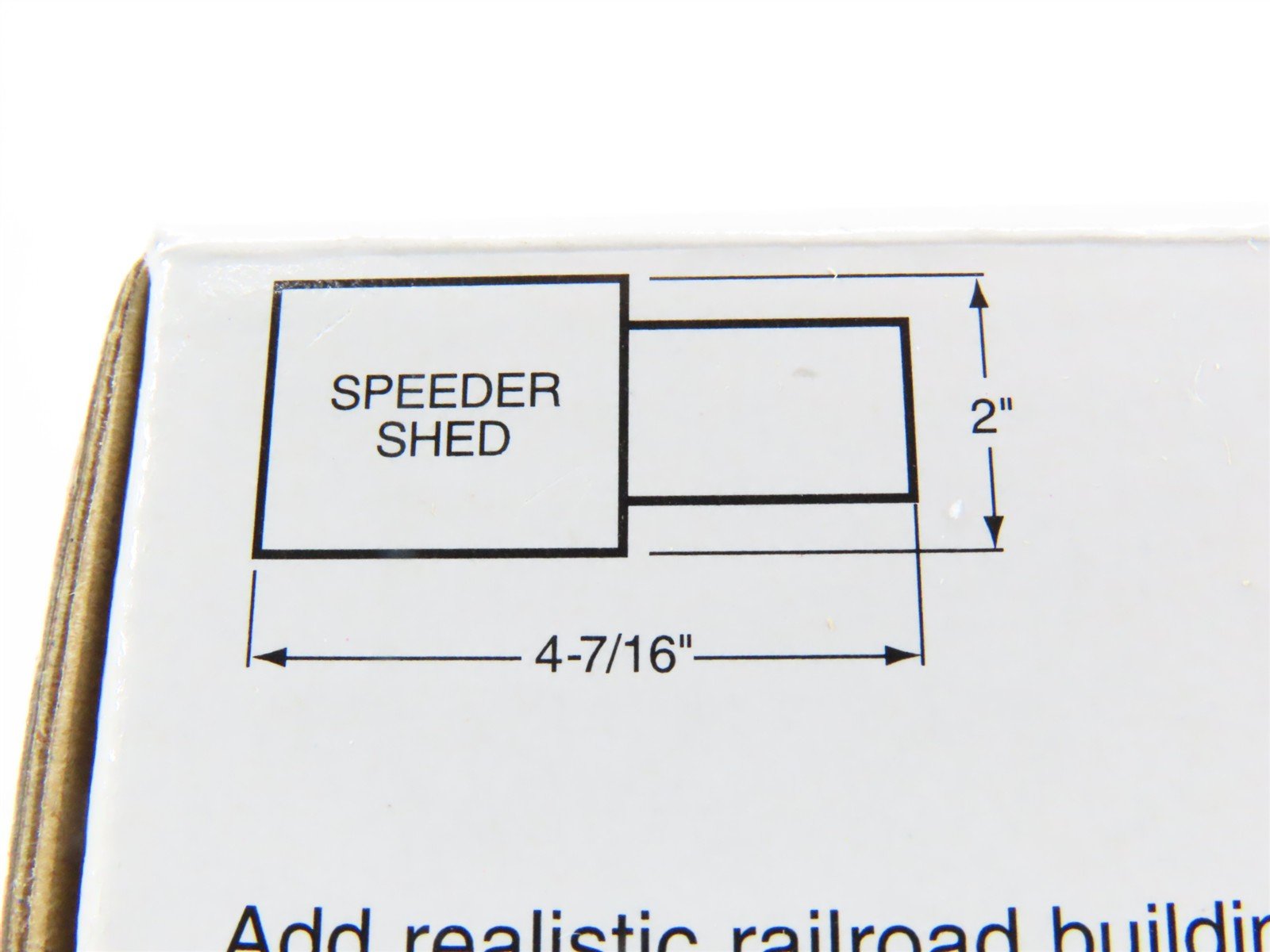 HO Scale Walthers 933-2804 Speeder Shed w/Speeder & Bumpers
