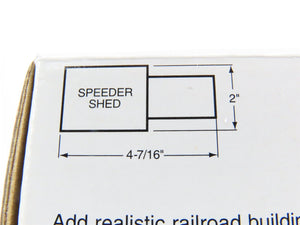 HO Scale Walthers 933-2804 Speeder Shed w/Speeder & Bumpers