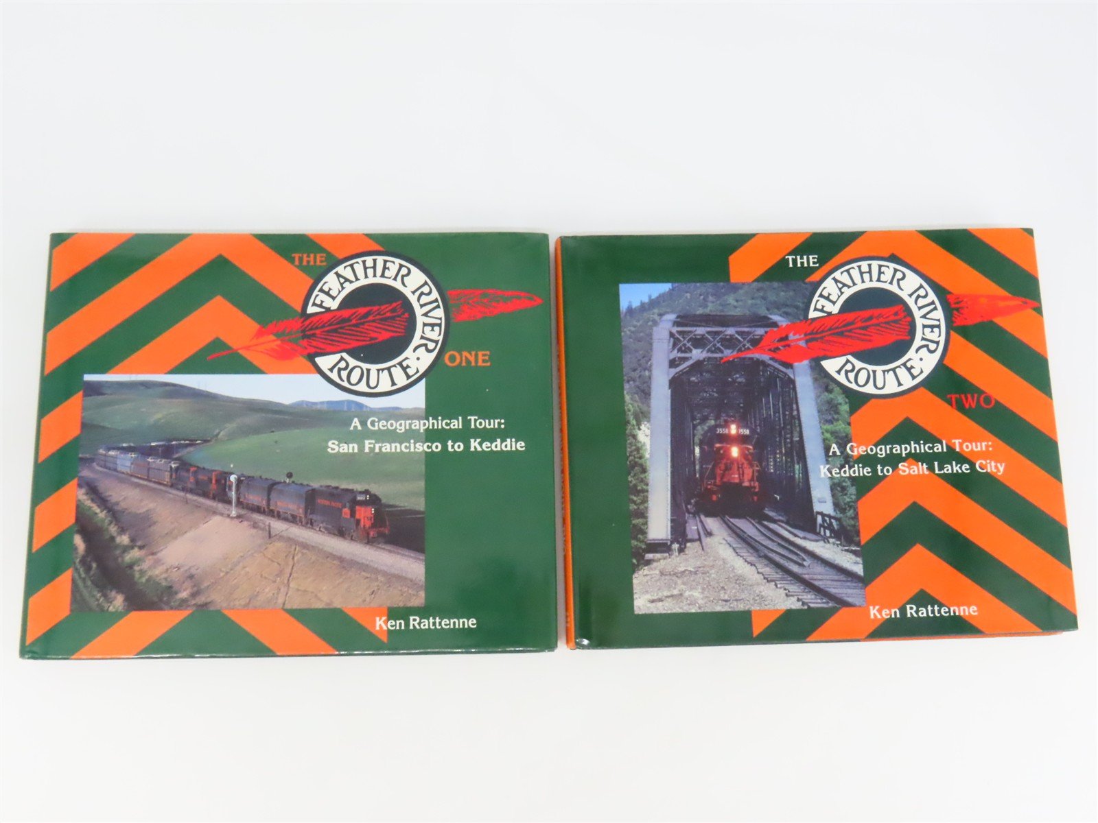The Feather River Route Volumes 1 & 2 Set by Ken Rattenne ©1991 HC Books