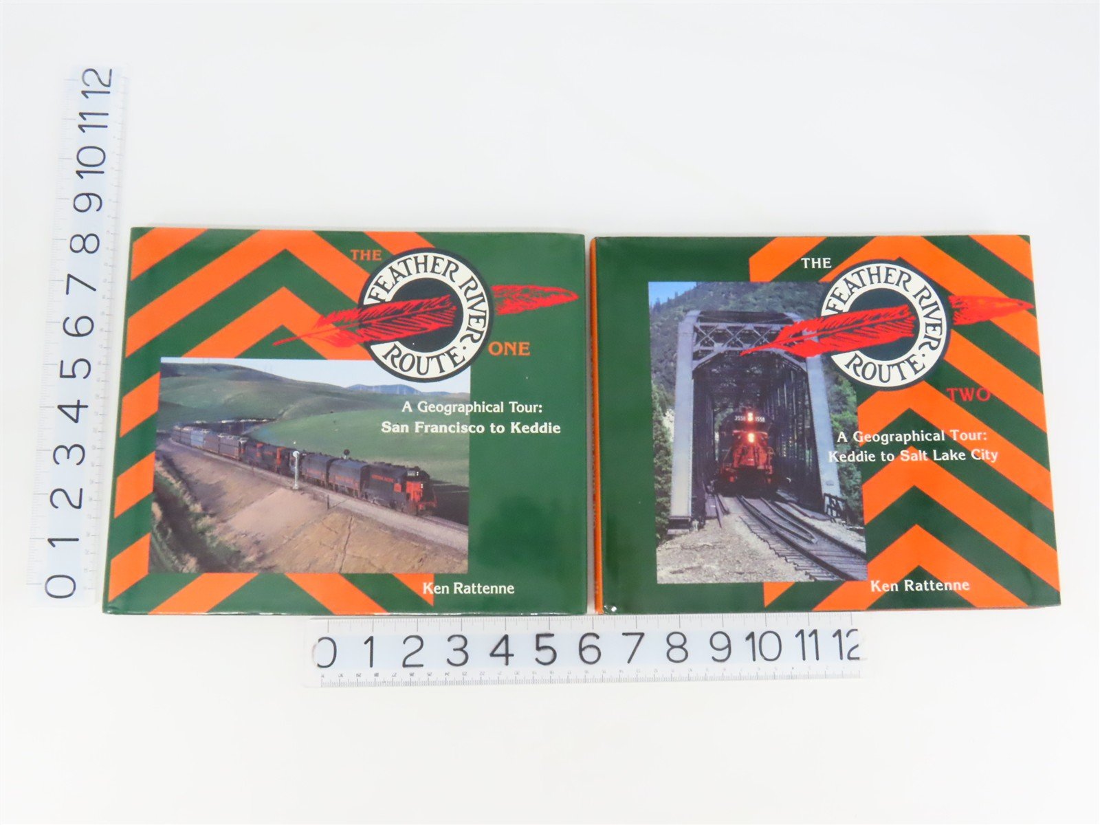 The Feather River Route Volumes 1 & 2 Set by Ken Rattenne ©1991 HC Books
