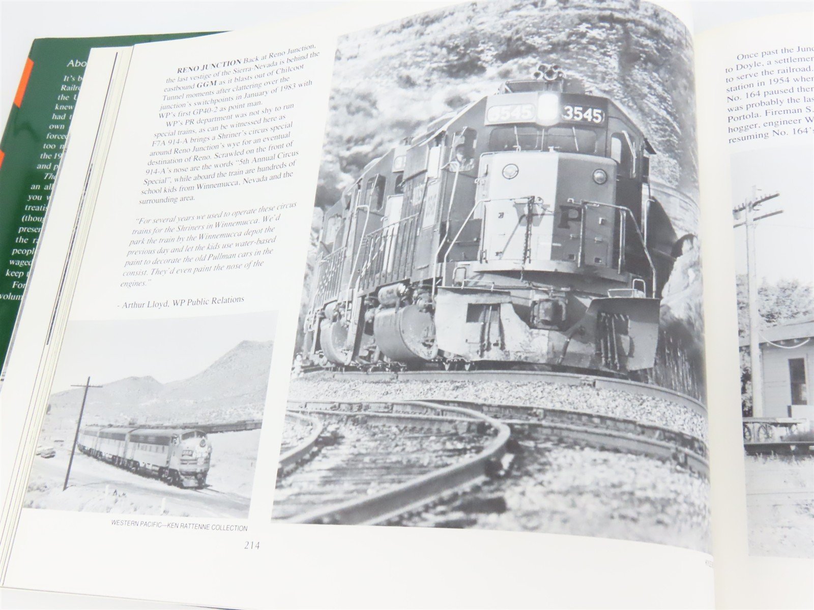The Feather River Route Volumes 1 & 2 Set by Ken Rattenne ©1991 HC Books