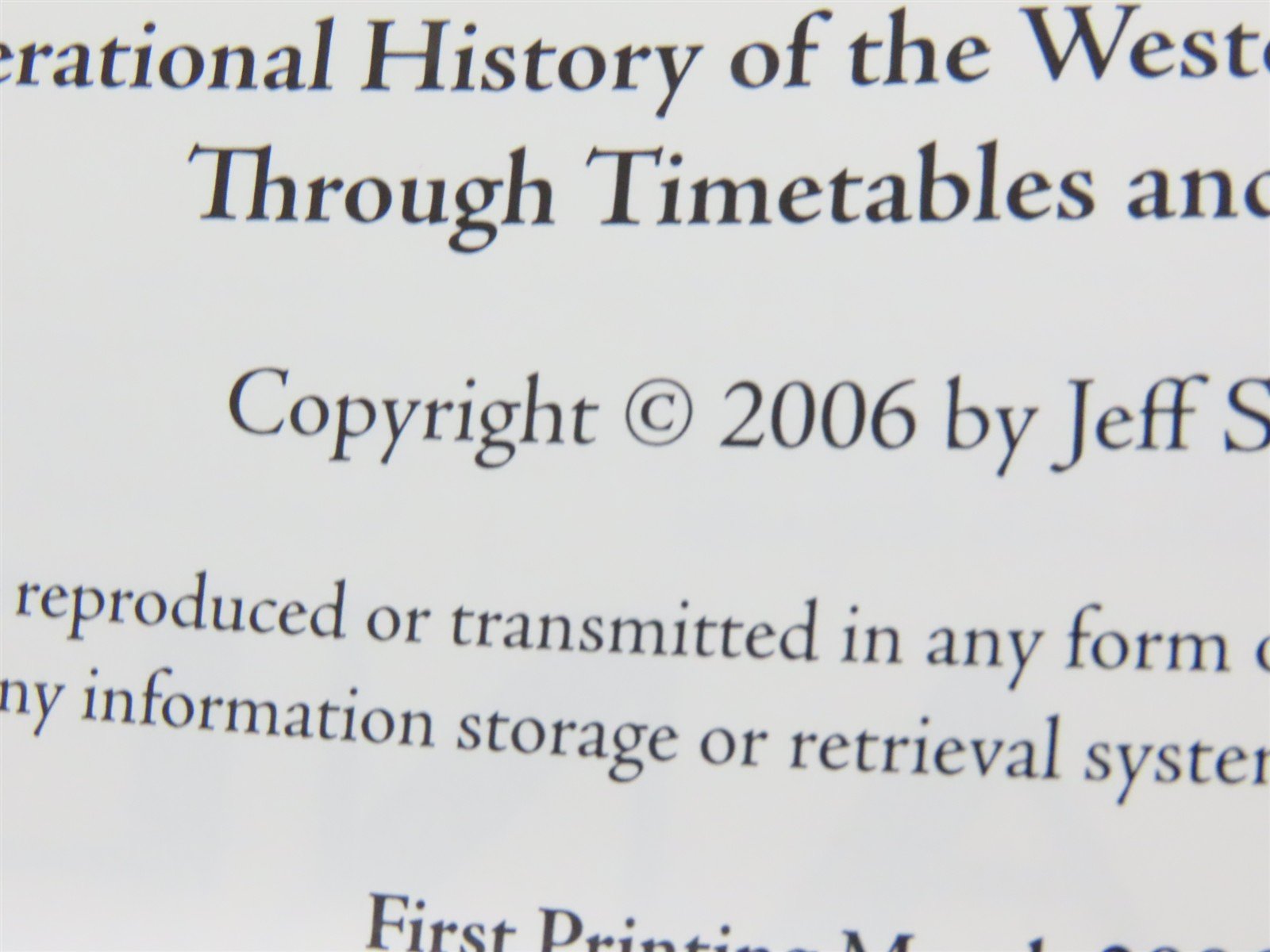 Track & Time: ...Western Pacific Railroad by Jeff S. Asay ©2006 SC Book
