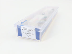 N Scale Athearn 10828 PIE Nationwide Two 28' Wedge Trailers w/ Dolly