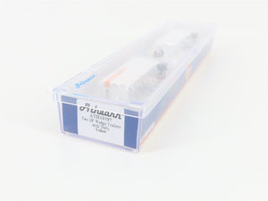 N Scale Athearn ATH10197 Yellow Two 28' Wedge Trailers w/ Dolly