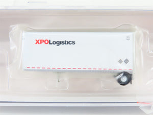 N Scale Athearn ATH10758 XPOLogistics Two 28' Wedge Trailers w/ Dolly