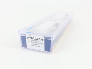 N Scale Athearn ATH22999 Owner Operator Two 28' Wedge Trailers w/ Dolly