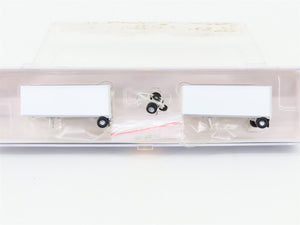 N Scale Athearn ATH28308 Owner Operator Two 28' Wedge Trailers w/ Dolly