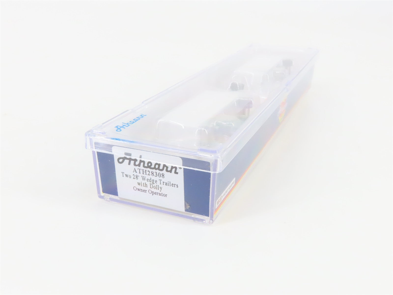 N Scale Athearn ATH28308 Owner Operator Two 28' Wedge Trailers w/ Dolly