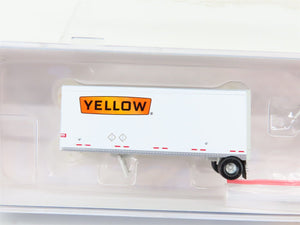 N Scale Athearn ATH10759 Yellow Two 28' Wedge Trailers w/ Dolly