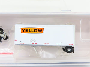 N Scale Athearn ATH10759 Yellow Two 28' Wedge Trailers w/ Dolly