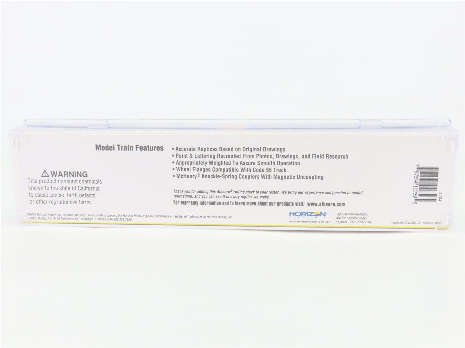 N Scale Athearn ATH10759 Yellow Two 28' Wedge Trailers w/ Dolly