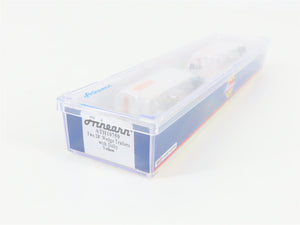 N Scale Athearn ATH10759 Yellow Two 28' Wedge Trailers w/ Dolly