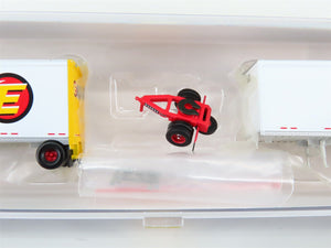 N Scale Athearn ATH10755 Estes Two 28' Wedge Trailers w/ Dolly