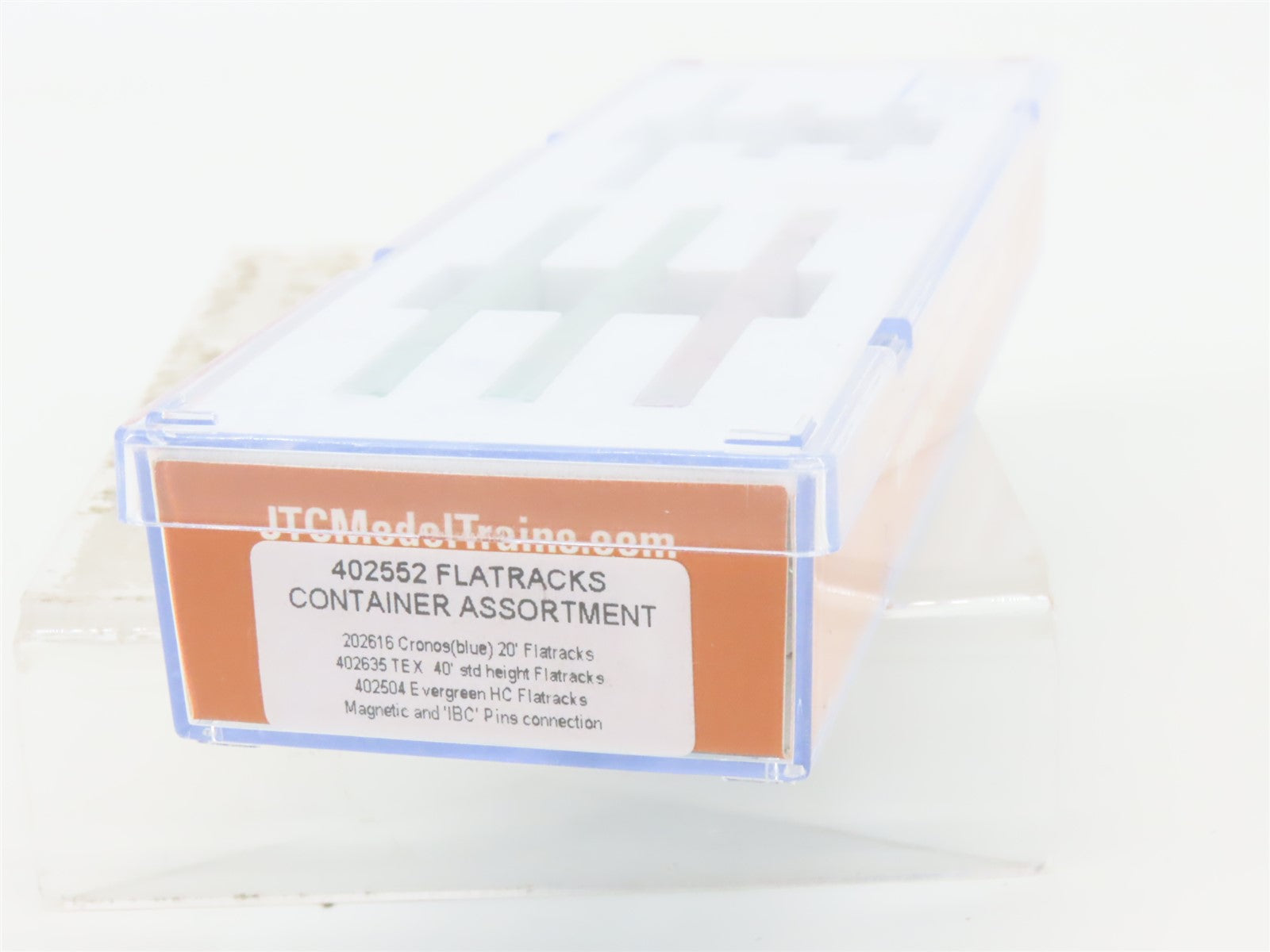 N Scale JTC Jacksonville Terminal Company 402552 Flatracks Container Assortment