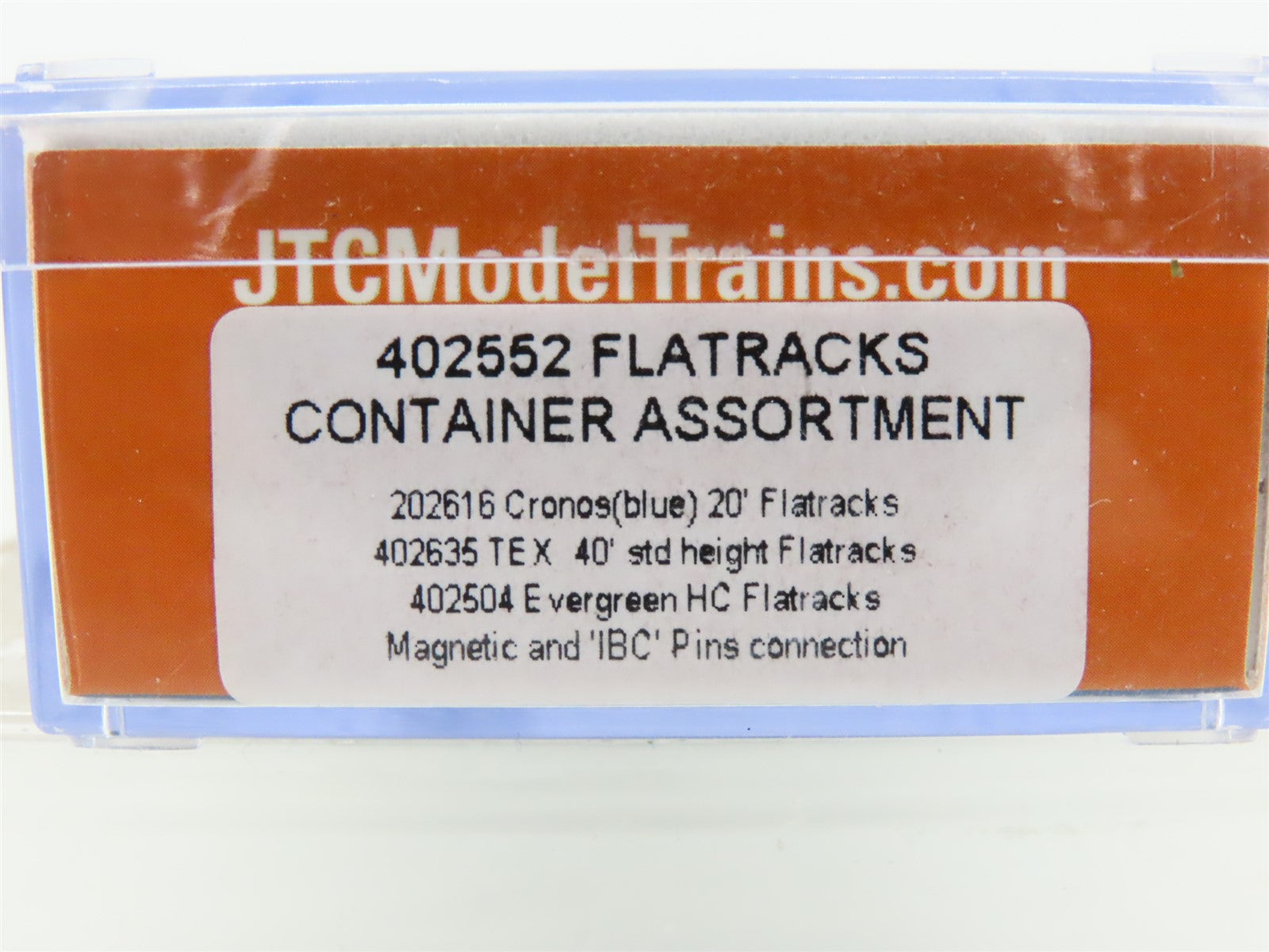 N Scale JTC Jacksonville Terminal Company 402552 Flatracks Container Assortment