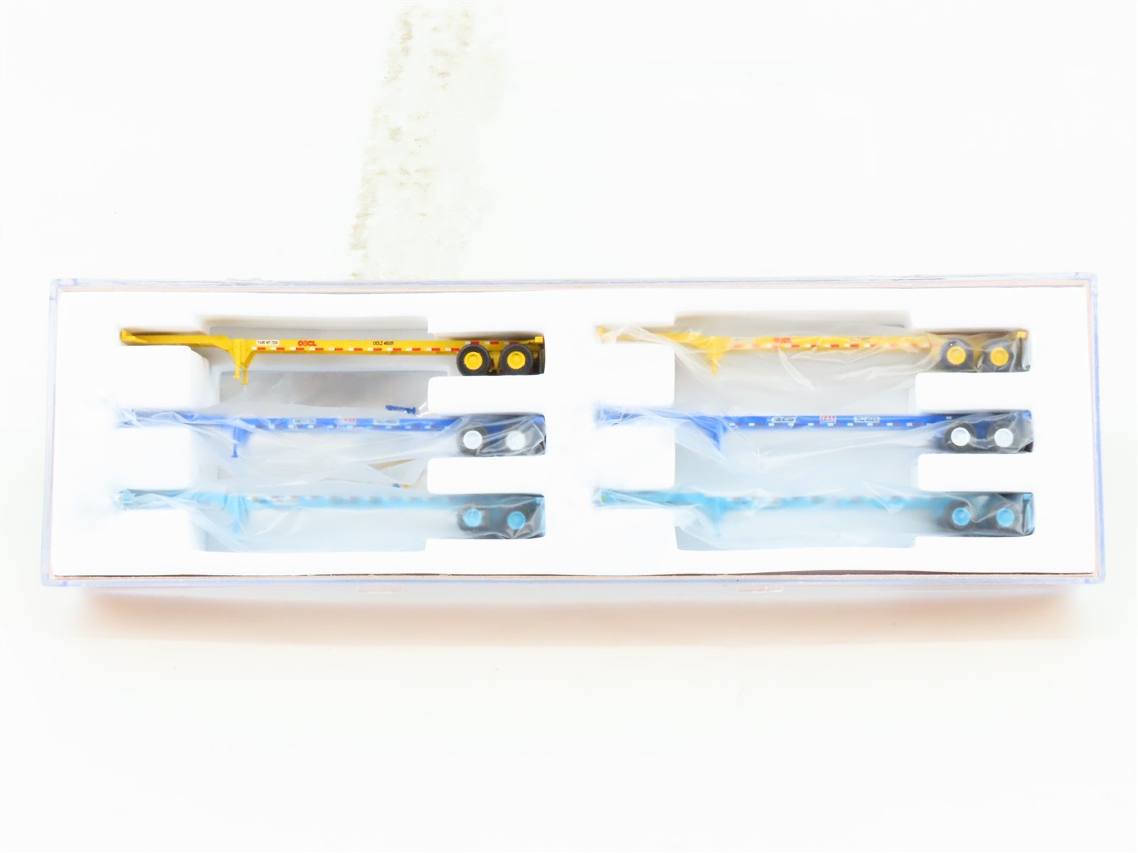 N Scale JTC Jacksonville Terminal Company 402302 40' Container Chassis 6-Pack