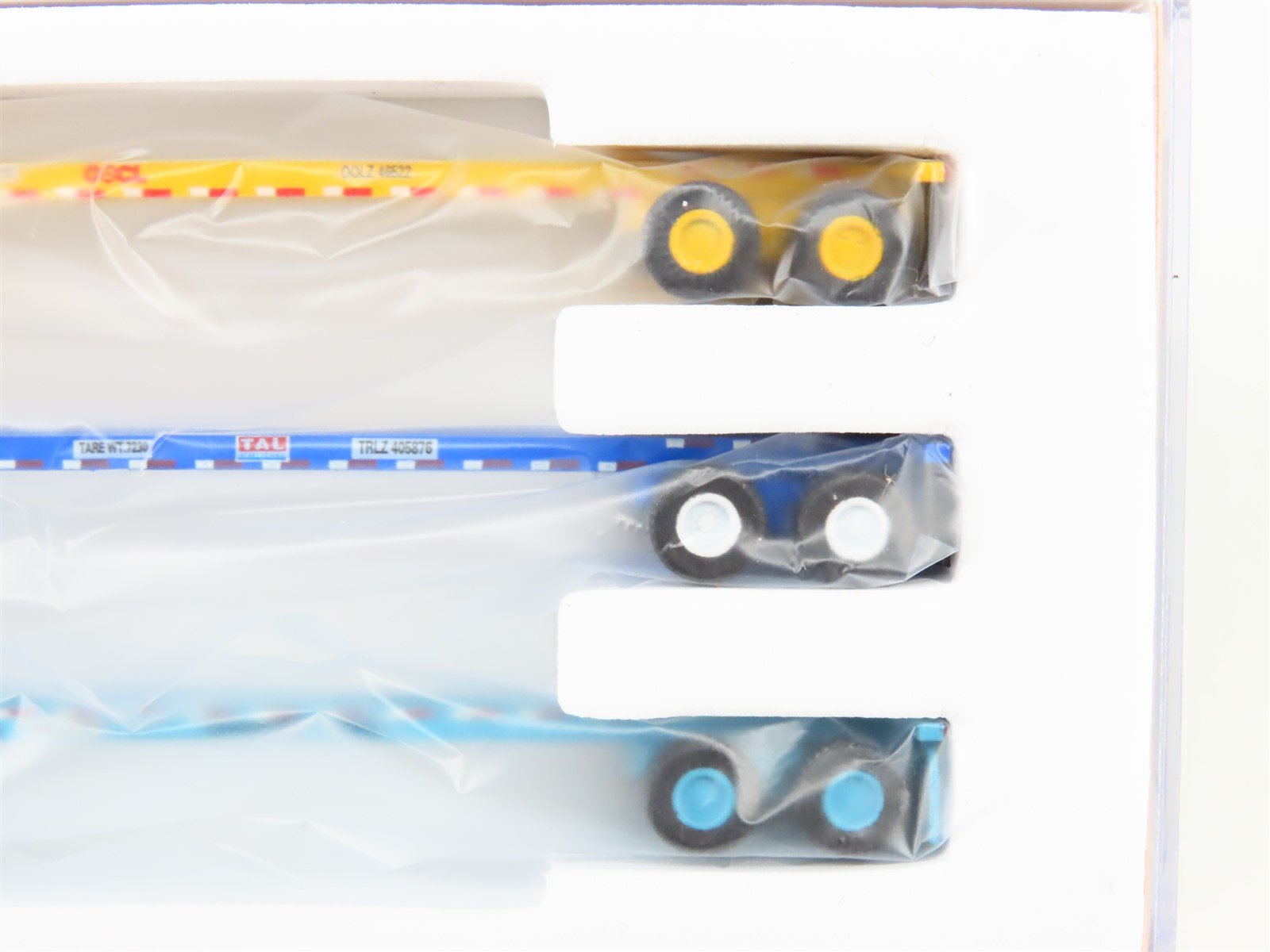 N Scale JTC Jacksonville Terminal Company 402302 40' Container Chassis 6-Pack