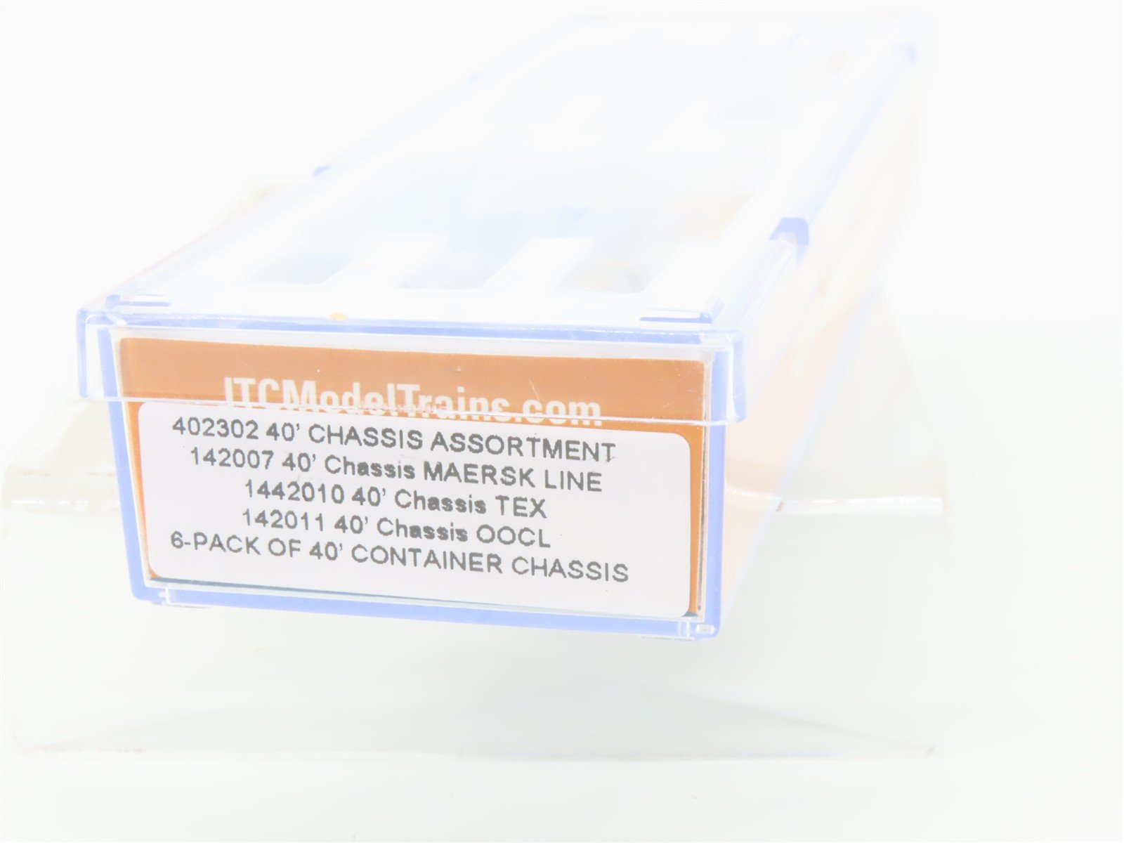 N Scale JTC Jacksonville Terminal Company 402302 40' Container Chassis 6-Pack