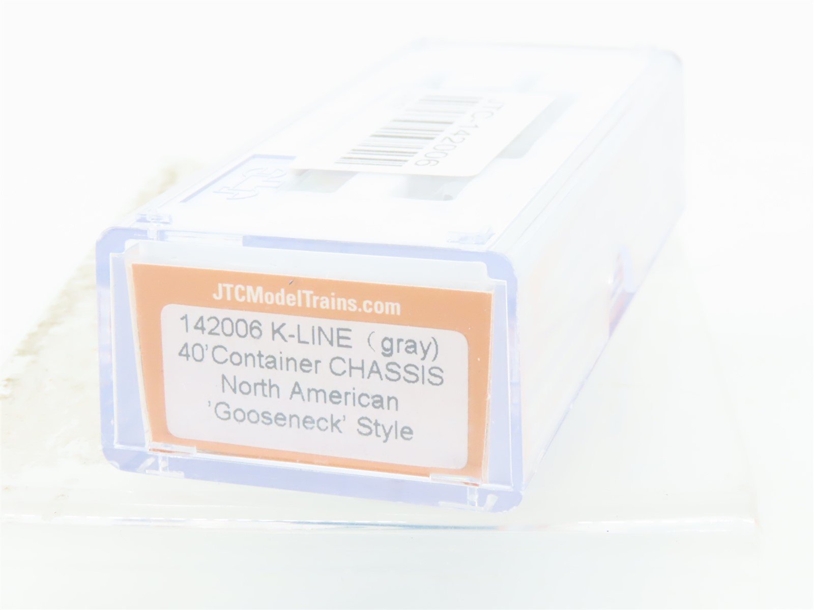 N Scale JTC 142006 K-Line (gray) 40' Container Chassis 