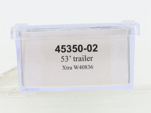 N Scale Trainworx 45350-02 Xtra Lease 53' Trailer #W40836