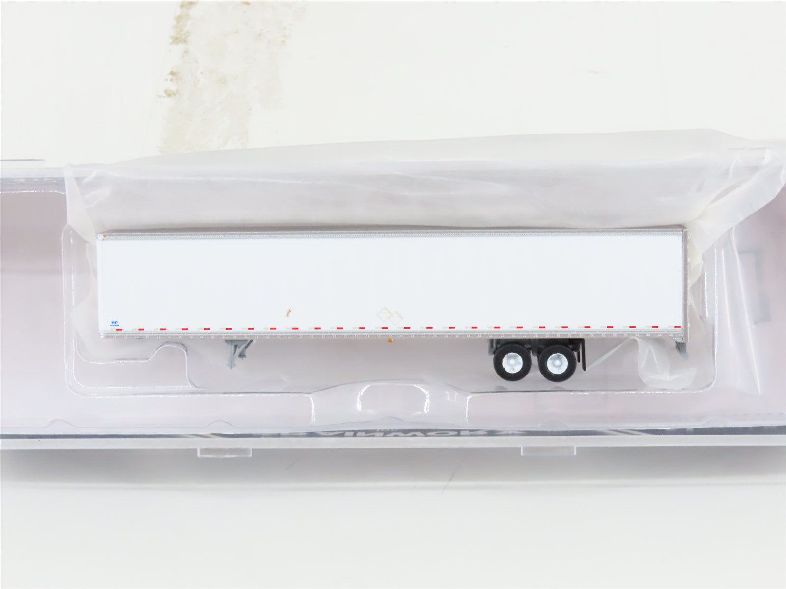 N Scale Trainworx 45399-3 Undecorated Hyundai 53' Box Trailer