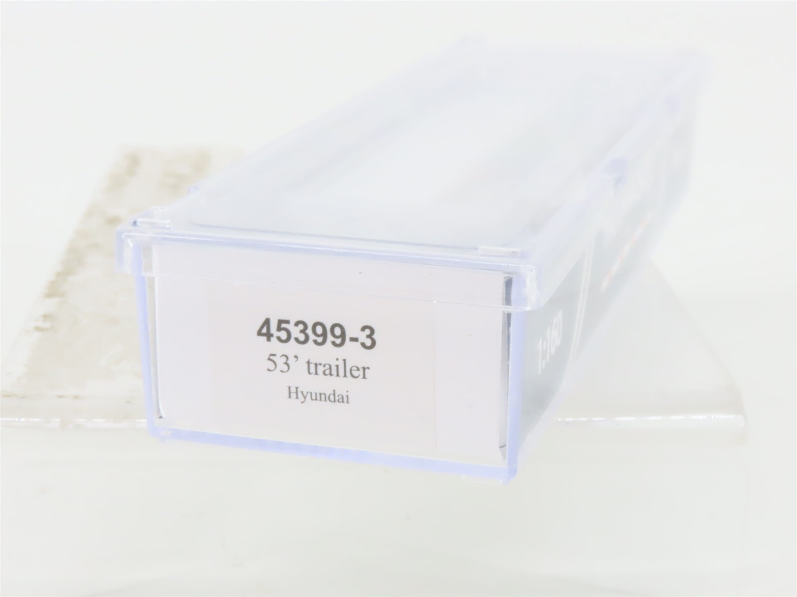 N Scale Trainworx 45399-3 Undecorated Hyundai 53' Box Trailer