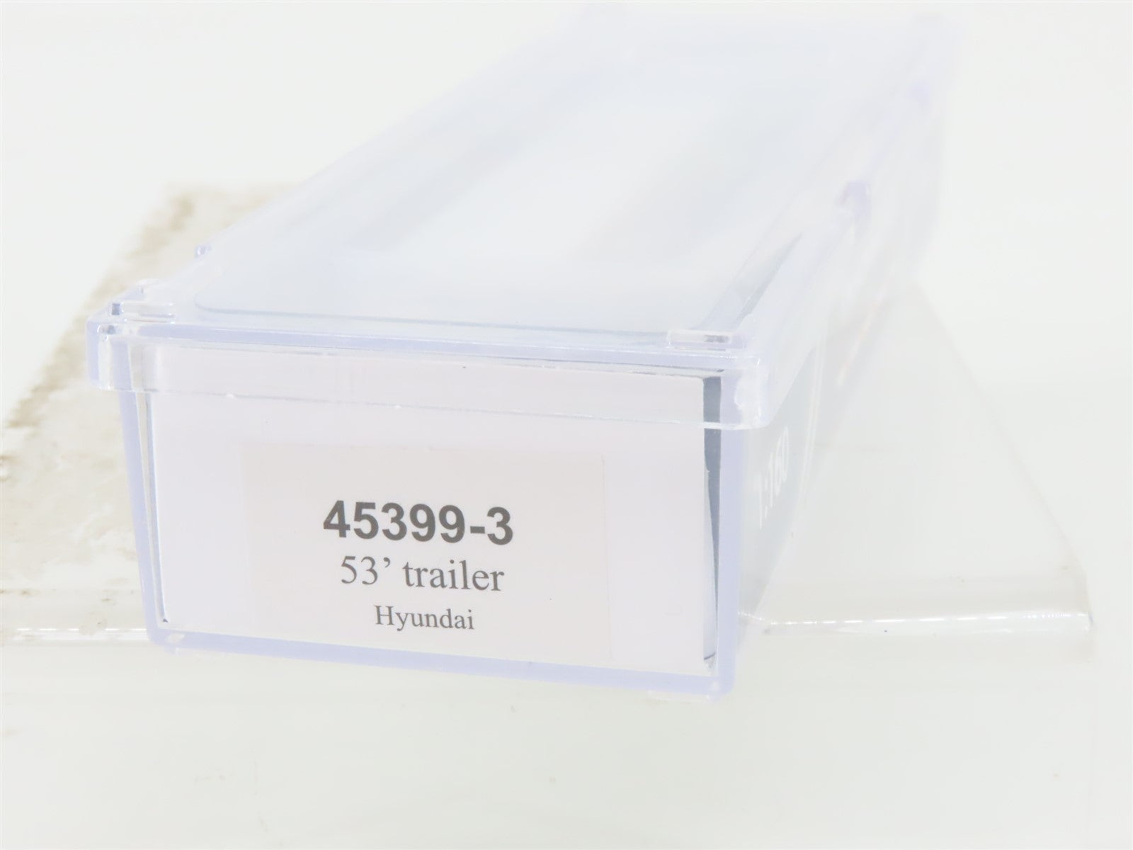N Scale Trainworx 45399-3 Undecorated Hyundai 53' Box Trailer