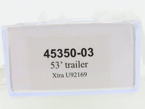 N Scale Trainworx 45350-03 Xtra Lease 53' Trailer #U92169