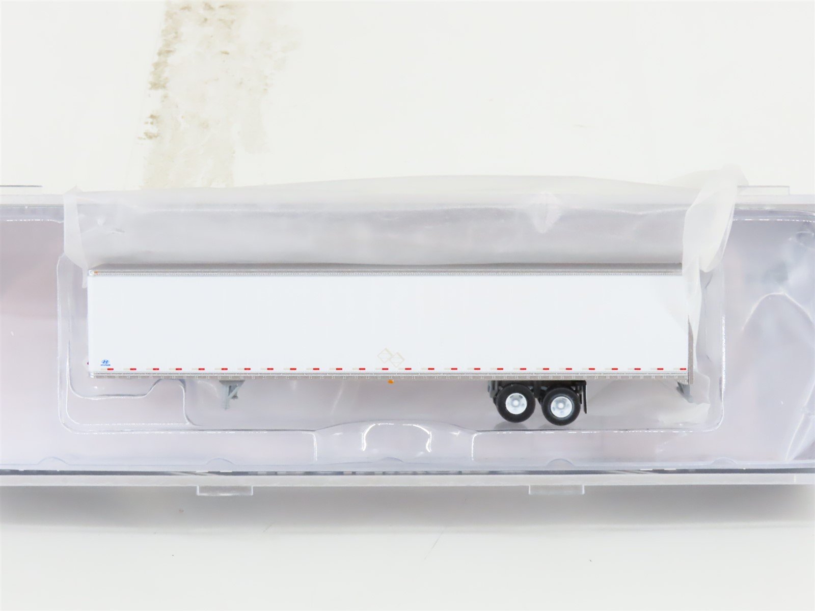 N Scale Trainworx 45399-3 Undecorated Hyundai 53' Box Trailer