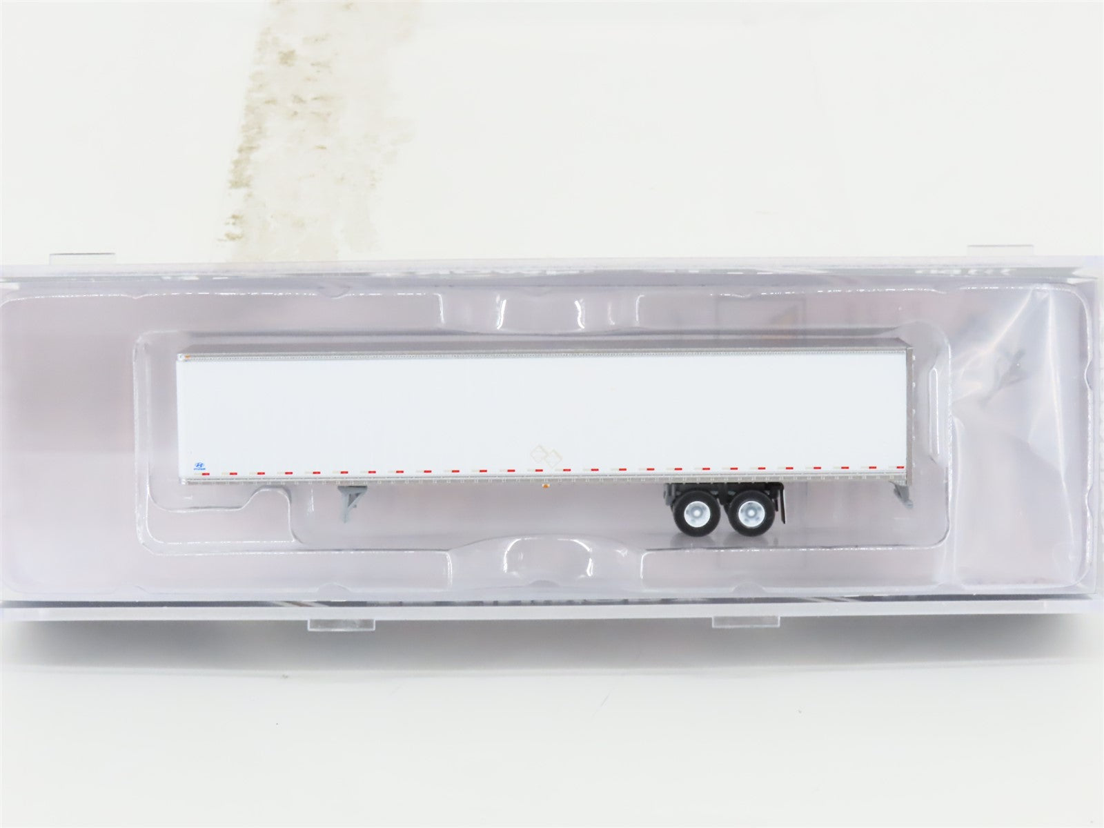 N Scale Trainworx 45399-3 Undecorated Hyundai 53' Box Trailer