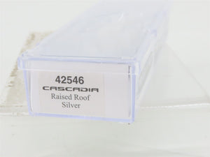 N Scale Trainworx 42546 Freightliner Cascadia Raised Roof Silver Tractor