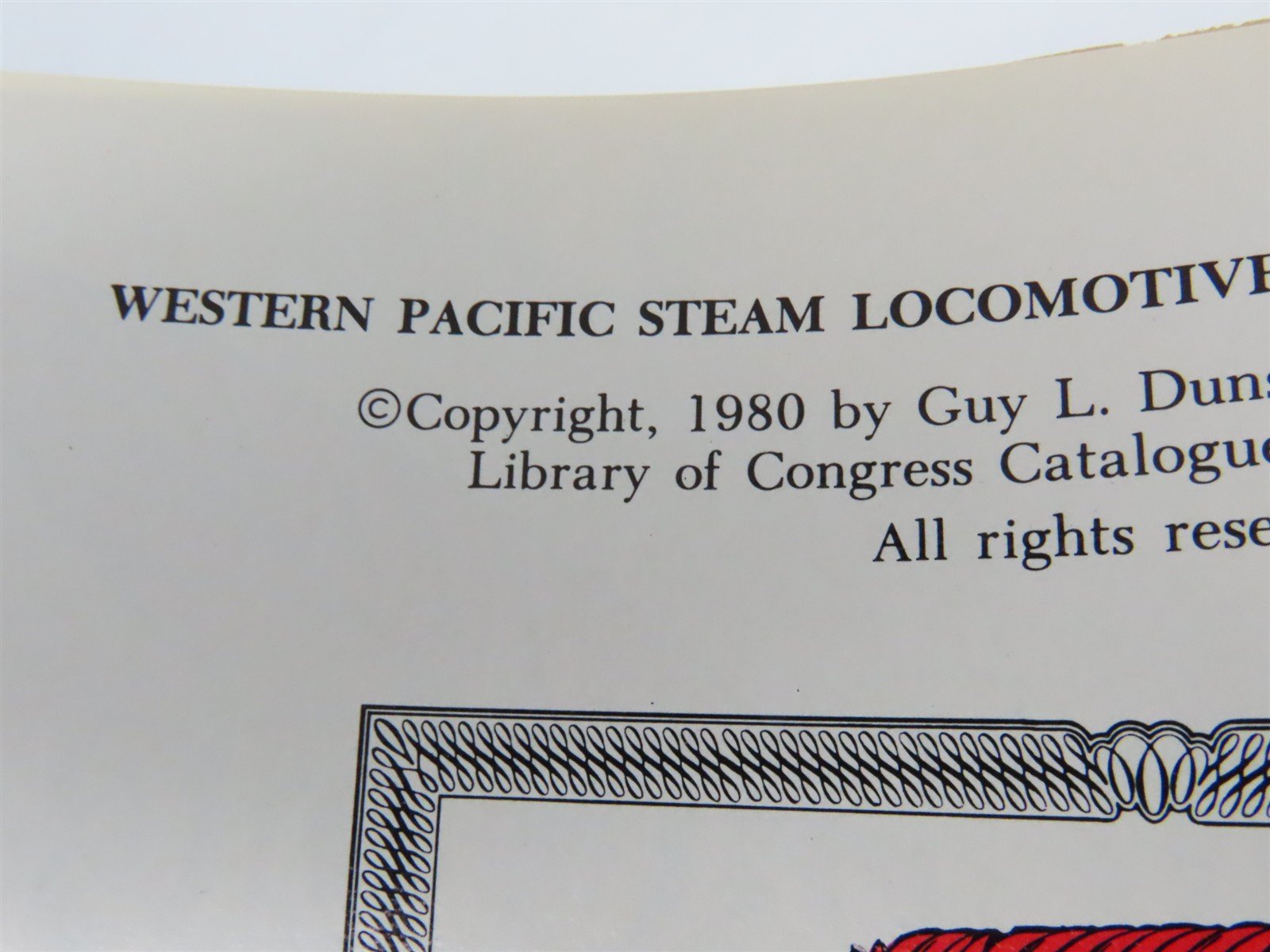 Western Pacific Steam, Passenger Trains & Cars by Dunscomb & Stindt ©1980 SIGNED