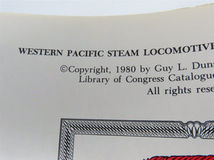 Western Pacific Steam, Passenger Trains & Cars by Dunscomb & Stindt ©1980 SIGNED