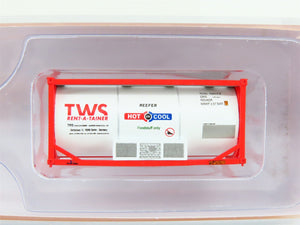 N Scale JTC 205211 TWS Rent-A-Tainer 20' Standard Tank Container 2-Pack