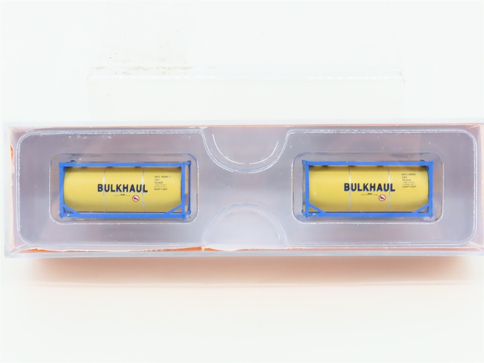 N Scale JTC 205214 BULKHAUL 20' Standard Tank Container 2-Pack