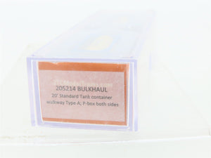 N Scale JTC 205214 BULKHAUL 20' Standard Tank Container 2-Pack