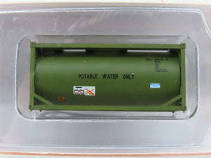 N Scale JTC Military Series 205276 USAU 20' Water Tank Container 2-Pack