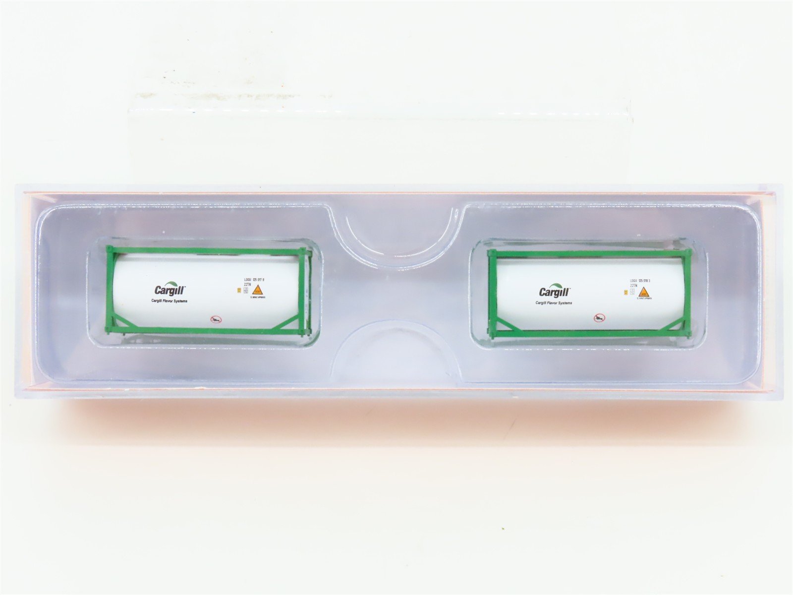 N Scale JTC 205213 Cargill Flavor Systems 20' Standard Tank Container 2-Pack